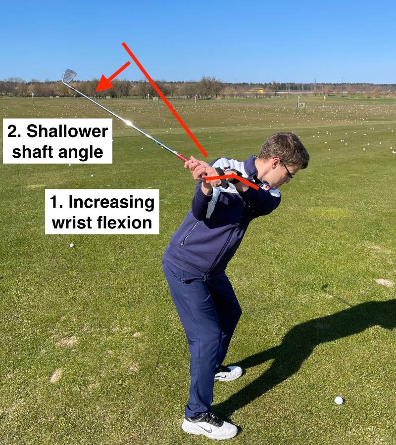 wrist flexion in transition