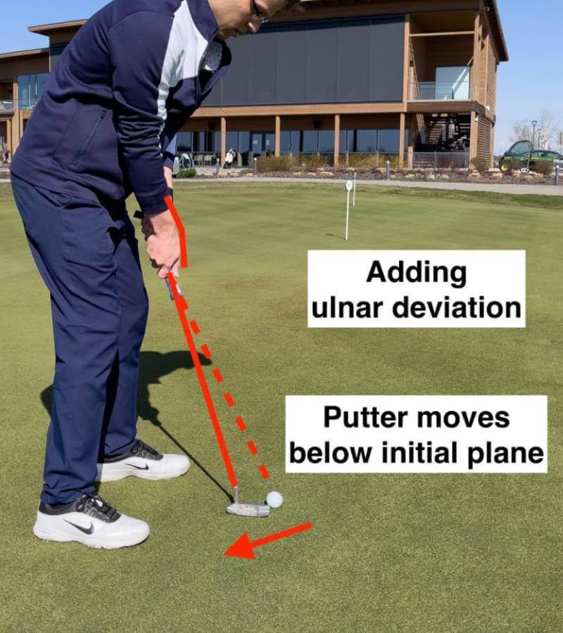 adding ulnar deviation in putting